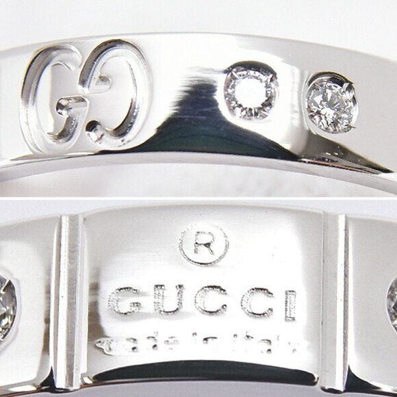 GUCCI White Gold Diamond Ring - Picture 3 of 10